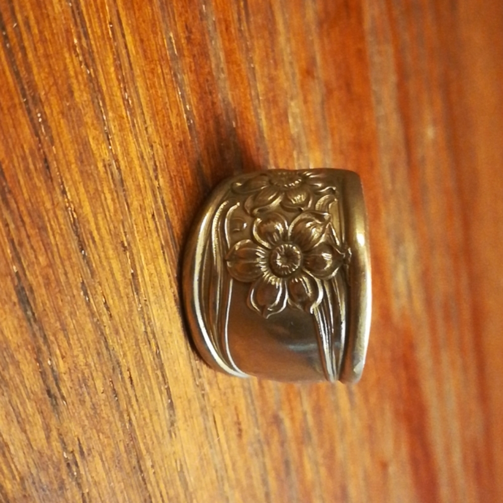 Silver Spoon Ring - image 1